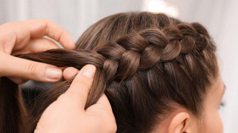 Simple braids for festive holiday looks