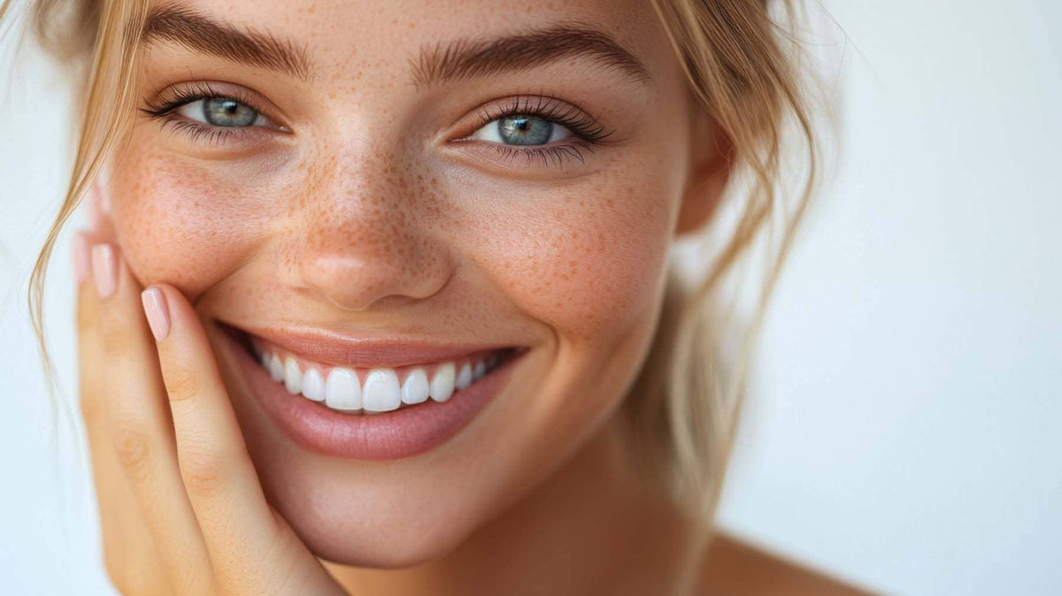 Woman enjoying clean beauty and knowing how to read product labels