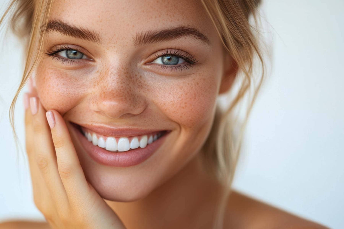 Woman enjoying clean beauty and knowing how to read product labels